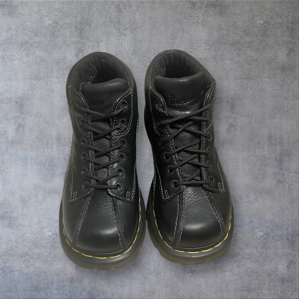 Dr.‎ Martens Daisy Black Leather Oxford Shoes Womens 6 Platform Chunky Y2K 90s
